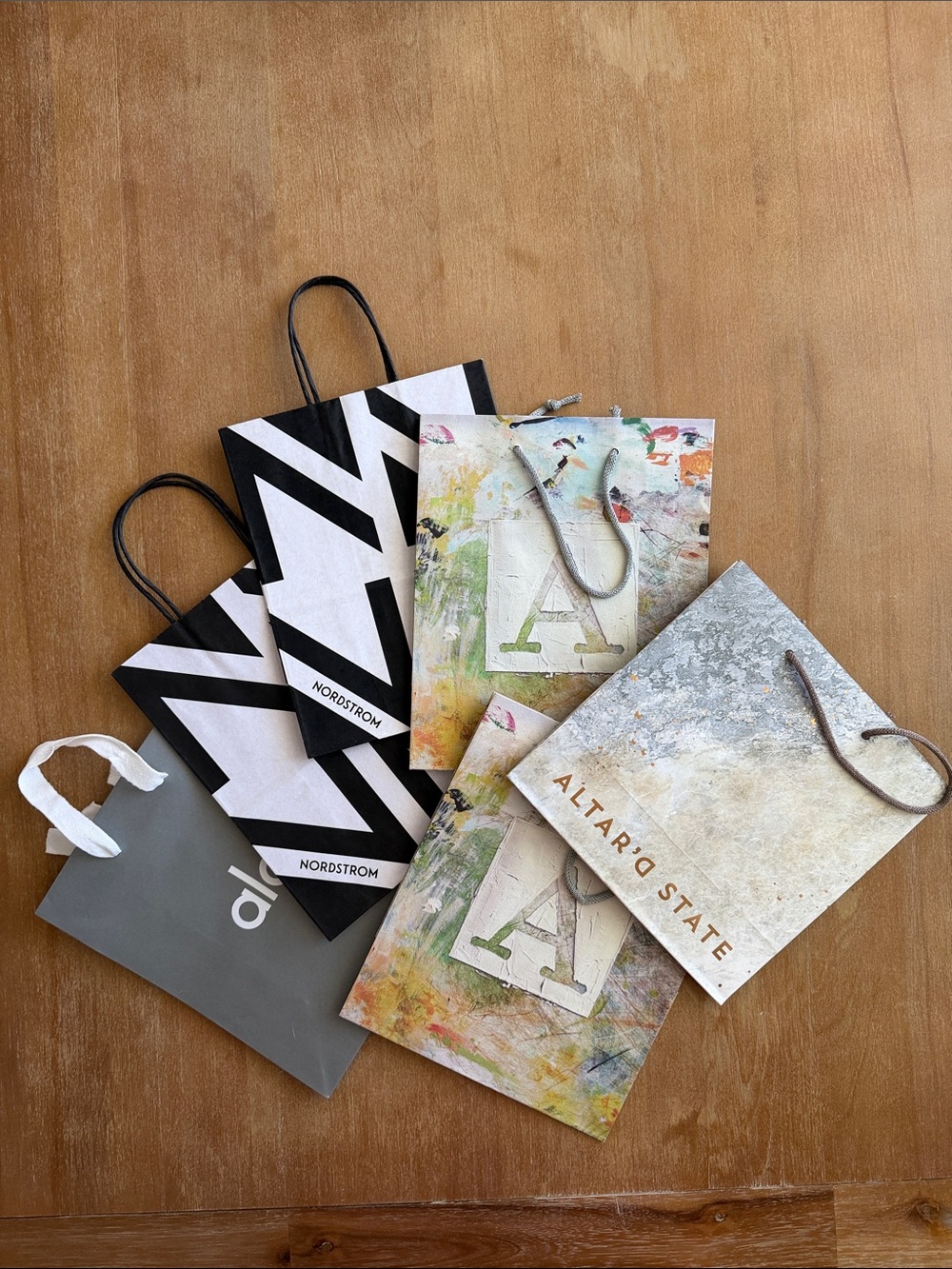 Nordstrom, Alo, Anthropologie, Altered State Gift Bags with Handles